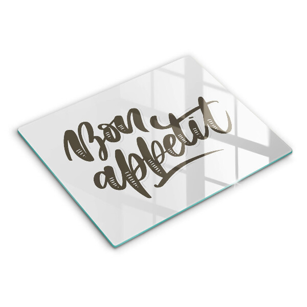 Glass worktop saver The inscription Bon Appetit