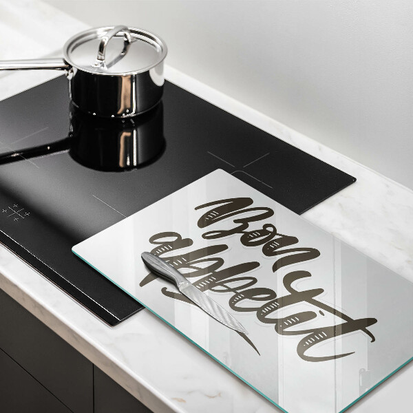 Glass worktop saver The inscription Bon Appetit