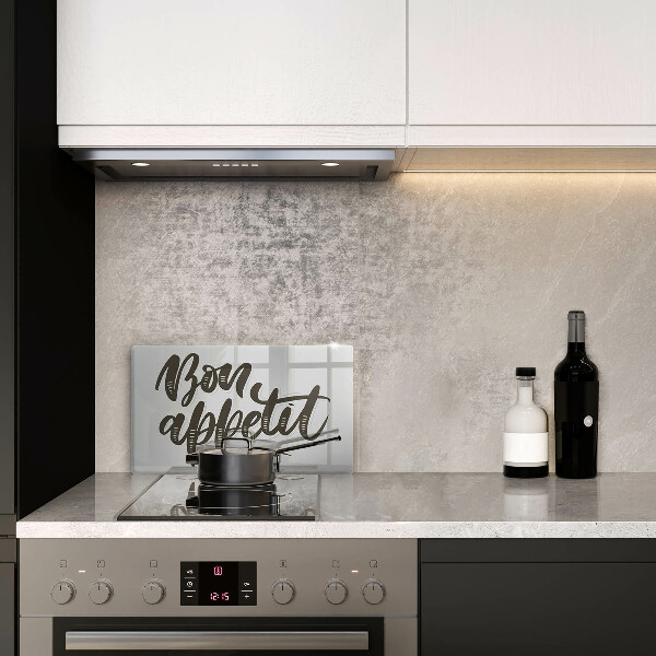 Glass worktop saver The inscription Bon Appetit