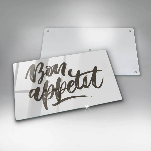Glass worktop saver The inscription Bon Appetit