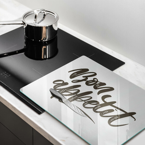 Glass worktop saver The inscription Bon Appetit