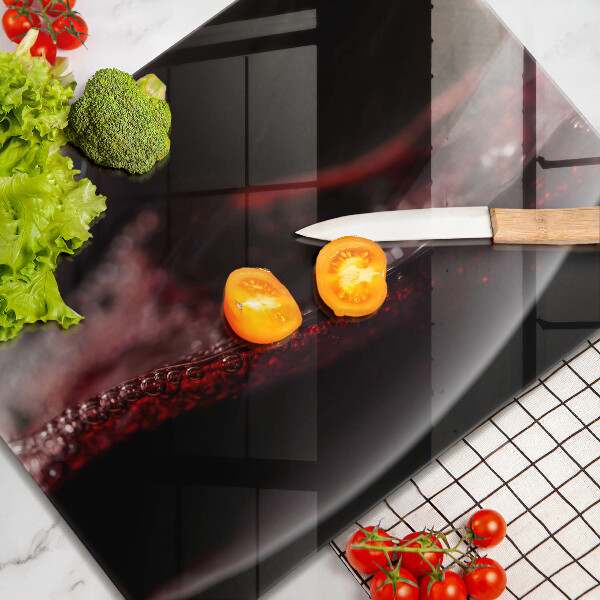 Glass worktop saver Red wine glass