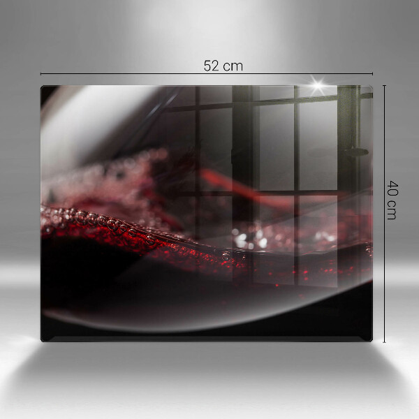 Glass worktop saver Red wine glass