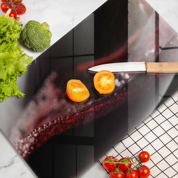 Glass worktop saver Red wine glass