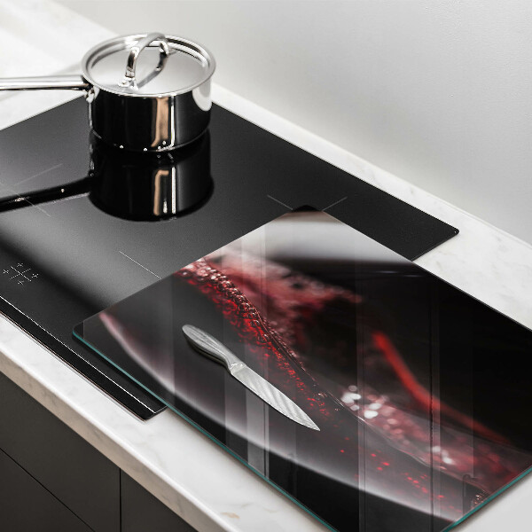 Glass worktop saver Red wine glass