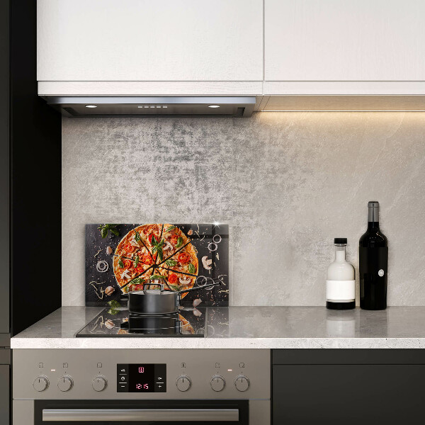 Glass worktop saver Pizza with mushrooms