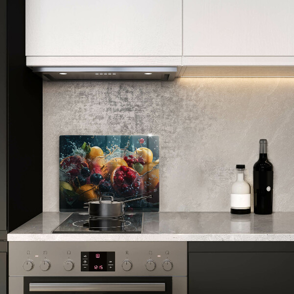 Glass worktop saver Fruits in water