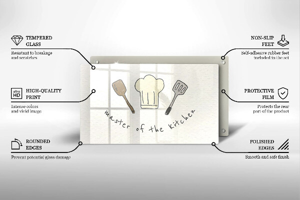 Glass worktop saver Master of the Kitchen