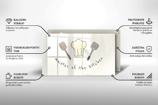 Glass worktop saver Master of the Kitchen