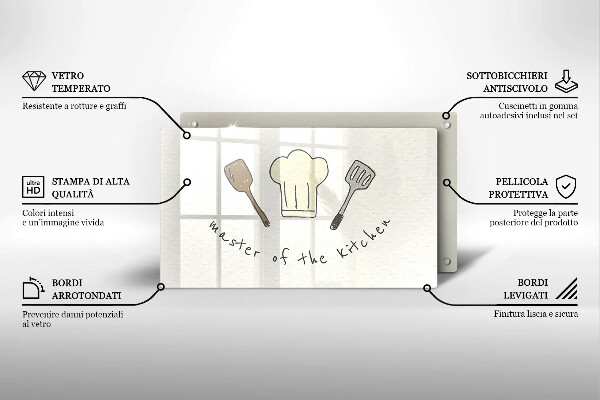 Glass worktop saver Master of the Kitchen