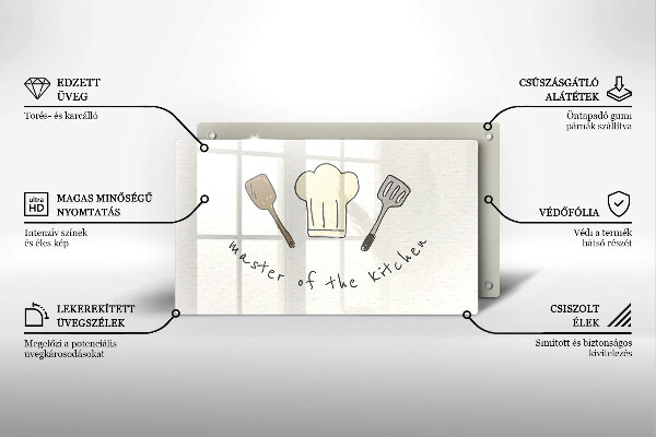 Glass worktop saver Master of the Kitchen