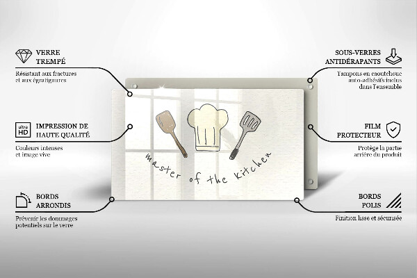 Glass worktop saver Master of the Kitchen