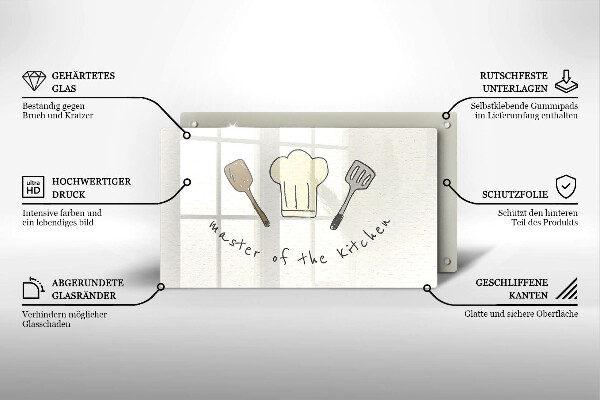 Glass worktop saver Master of the Kitchen