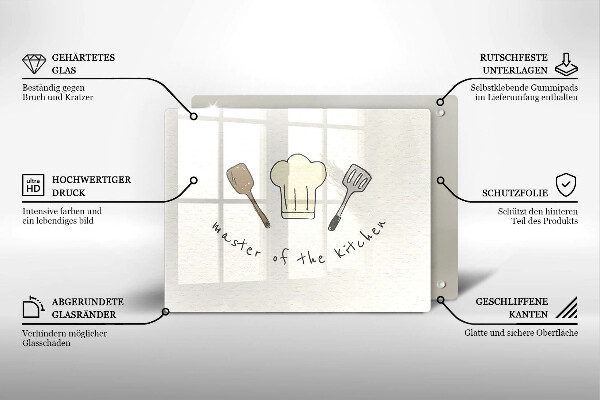 Glass worktop saver Master of the Kitchen