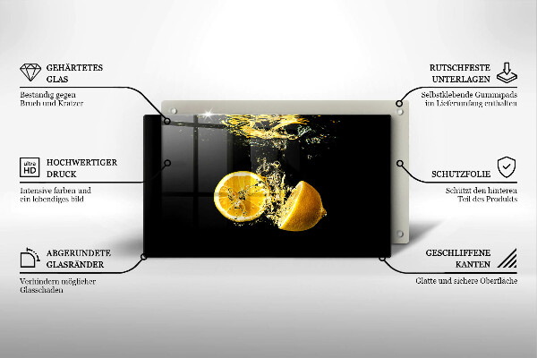 Kitchen worktop saver Juicy lemon fruit