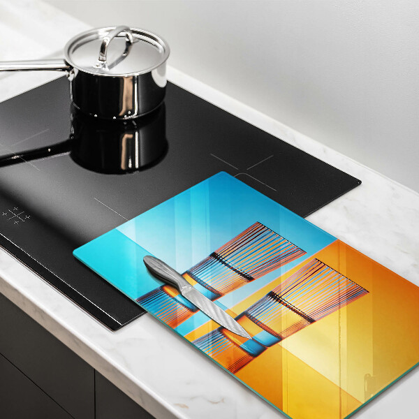 Glass worktop saver Two glasses of water