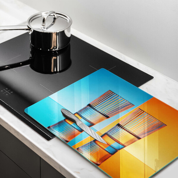 Glass worktop saver Two glasses of water