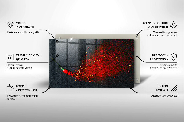 Kitchen worktop saver Chilli pepper