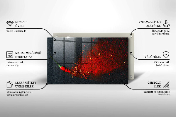 Kitchen worktop saver Chilli pepper