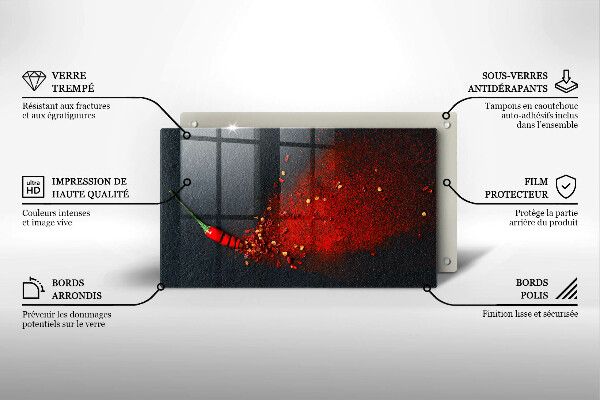 Kitchen worktop saver Chilli pepper