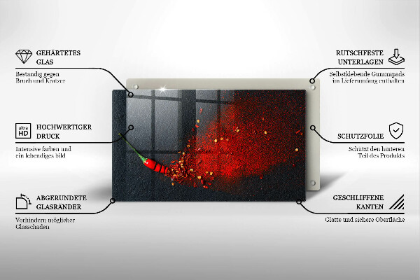 Kitchen worktop saver Chilli pepper