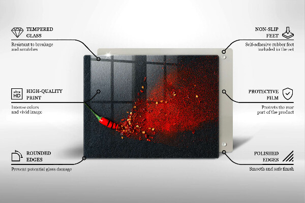 Kitchen worktop saver Chilli pepper