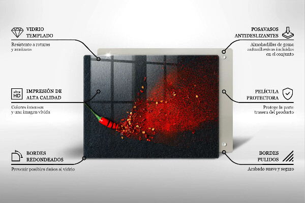 Kitchen worktop saver Chilli pepper