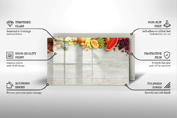 Kitchen worktop saver Fruit on the boards