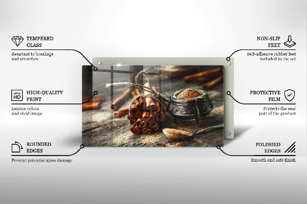 Glass worktop saver Vanilla sticks