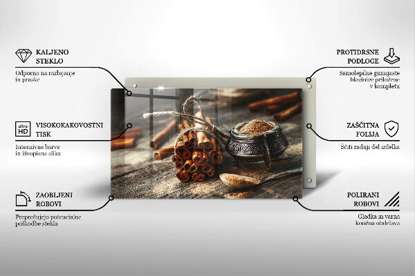 Glass worktop saver Vanilla sticks