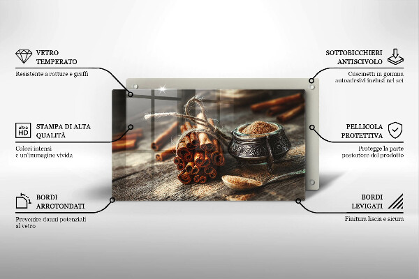 Glass worktop saver Vanilla sticks