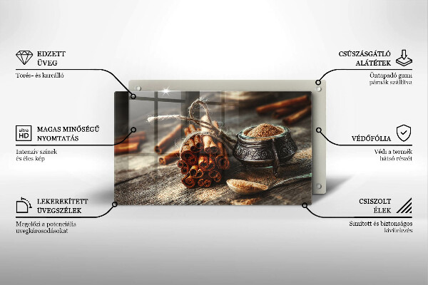 Glass worktop saver Vanilla sticks