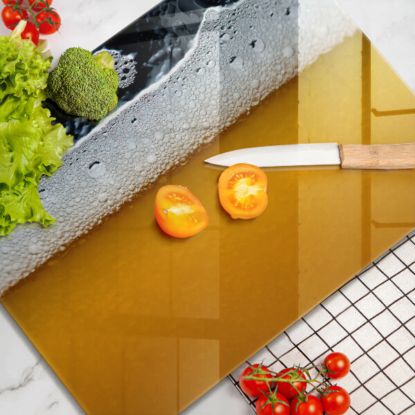 Glass worktop saver Beer drink foam