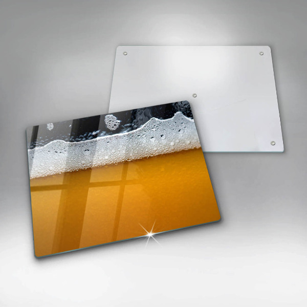 Glass worktop saver Beer drink foam