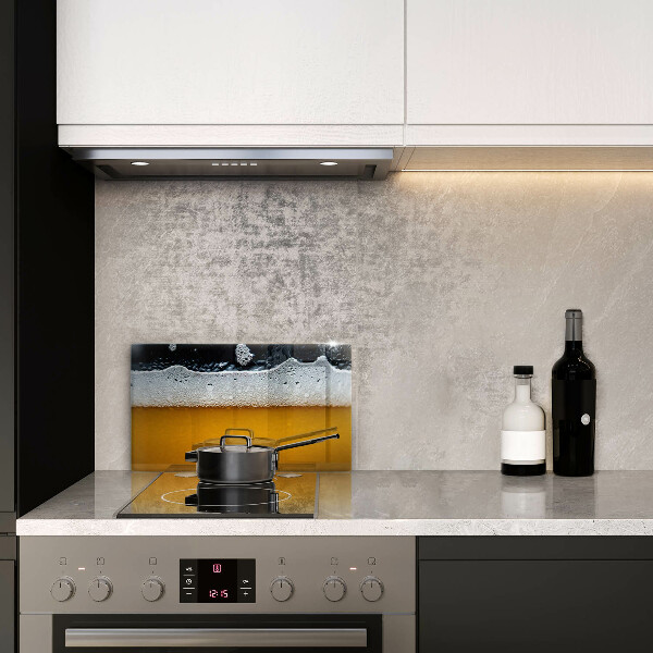 Glass worktop saver Beer drink foam