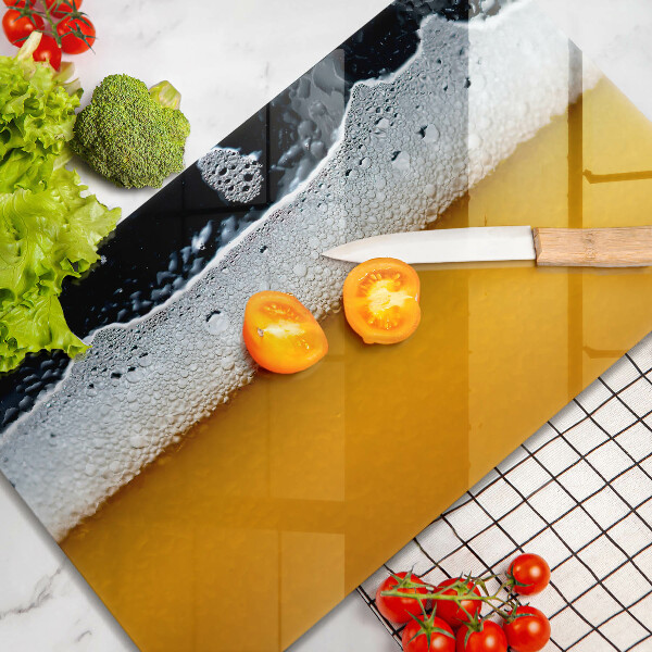 Glass worktop saver Beer drink foam