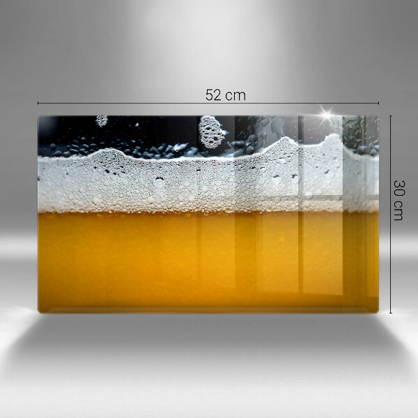Glass worktop saver Beer drink foam