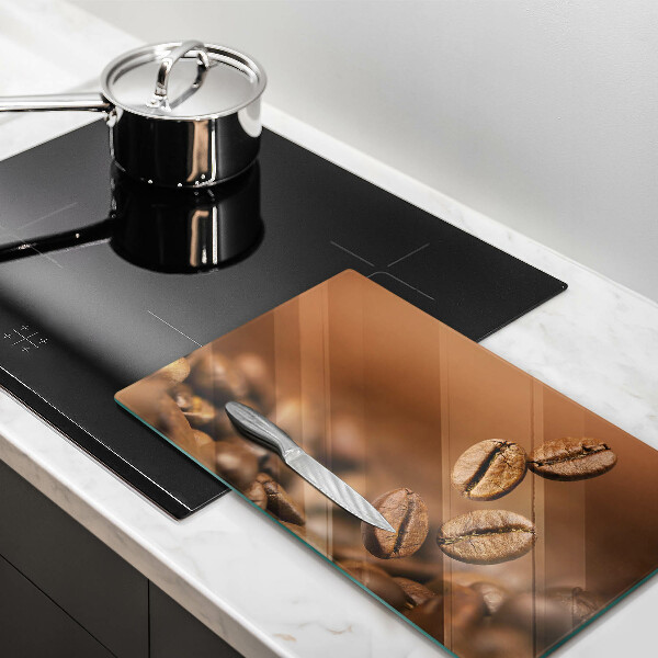 Glass worktop saver Coffee beans