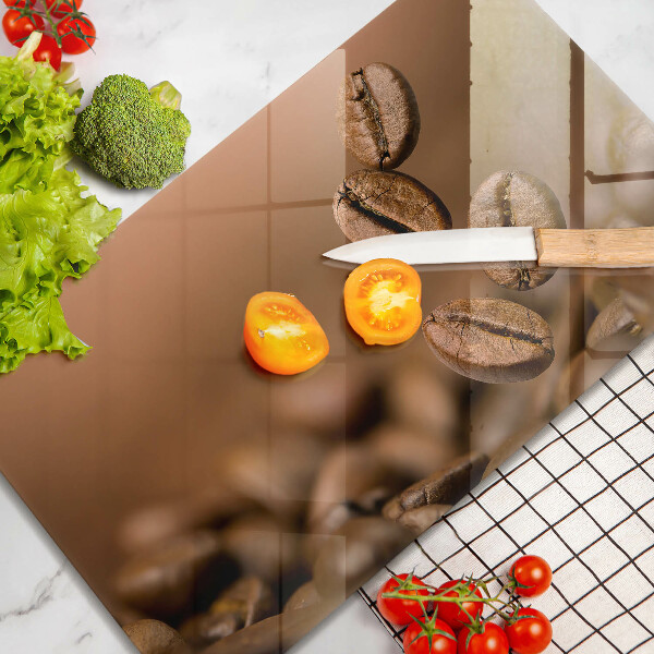 Glass worktop saver Coffee beans