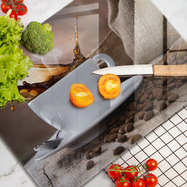 Induction hob protector Cup and coffee beans