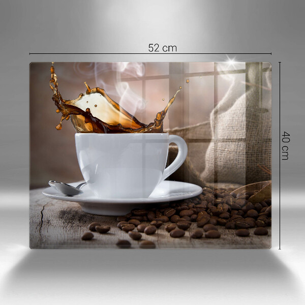 Induction hob protector Cup and coffee beans