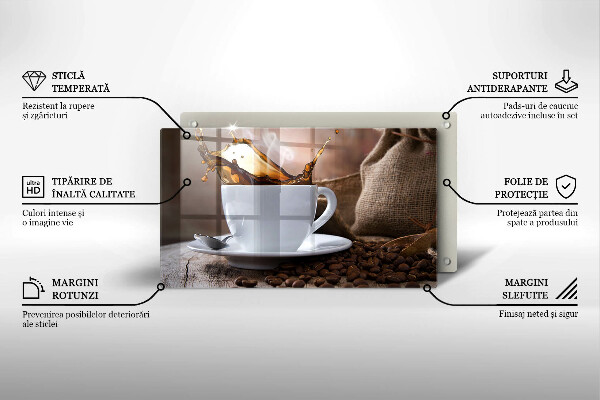 Induction hob protector Cup and coffee beans