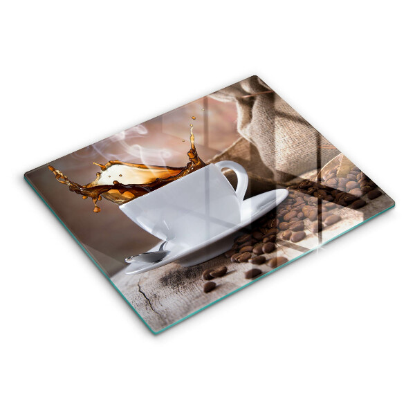 Induction hob protector Cup and coffee beans