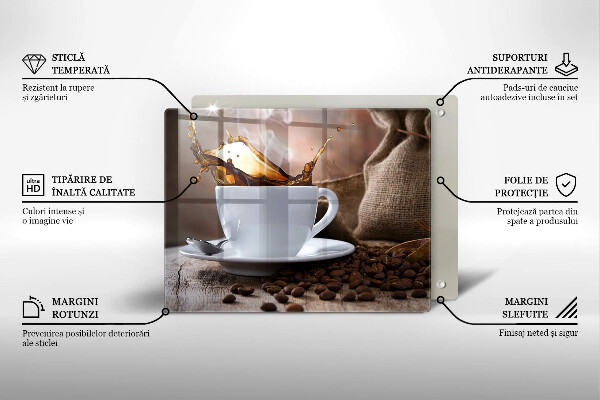 Induction hob protector Cup and coffee beans