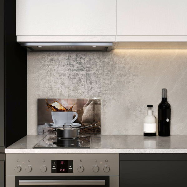 Induction hob protector Cup and coffee beans