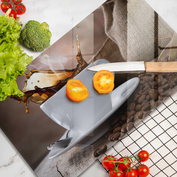 Induction hob protector Cup and coffee beans