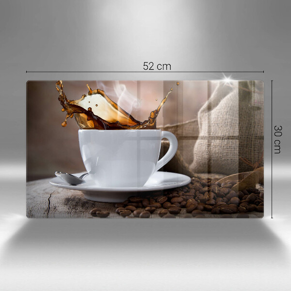 Induction hob protector Cup and coffee beans