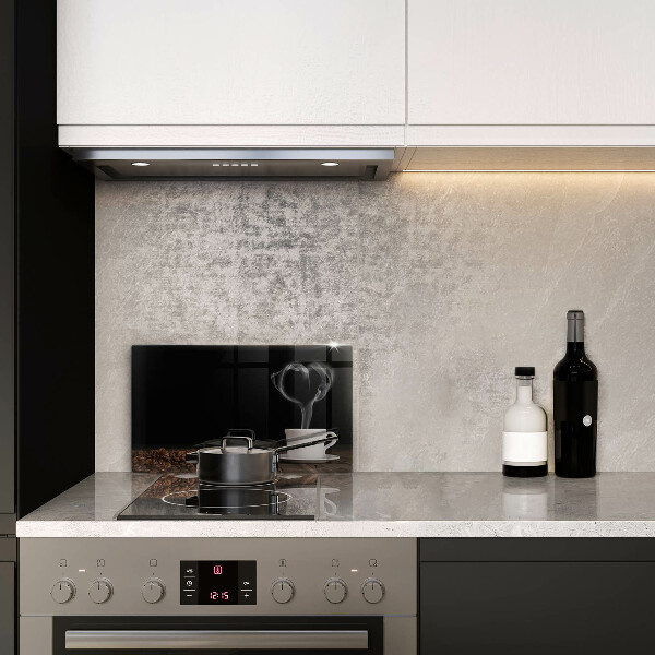 Induction hob protector Coffee cup heart