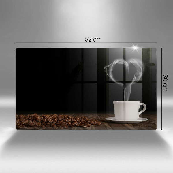 Induction hob protector Coffee cup heart