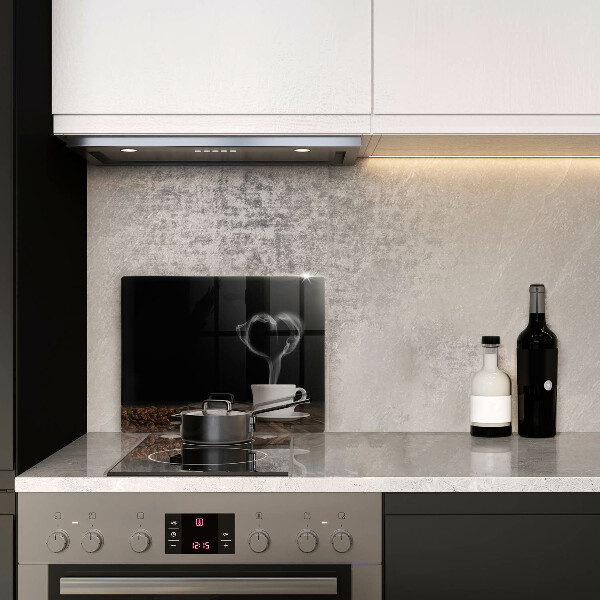 Induction hob protector Coffee cup heart